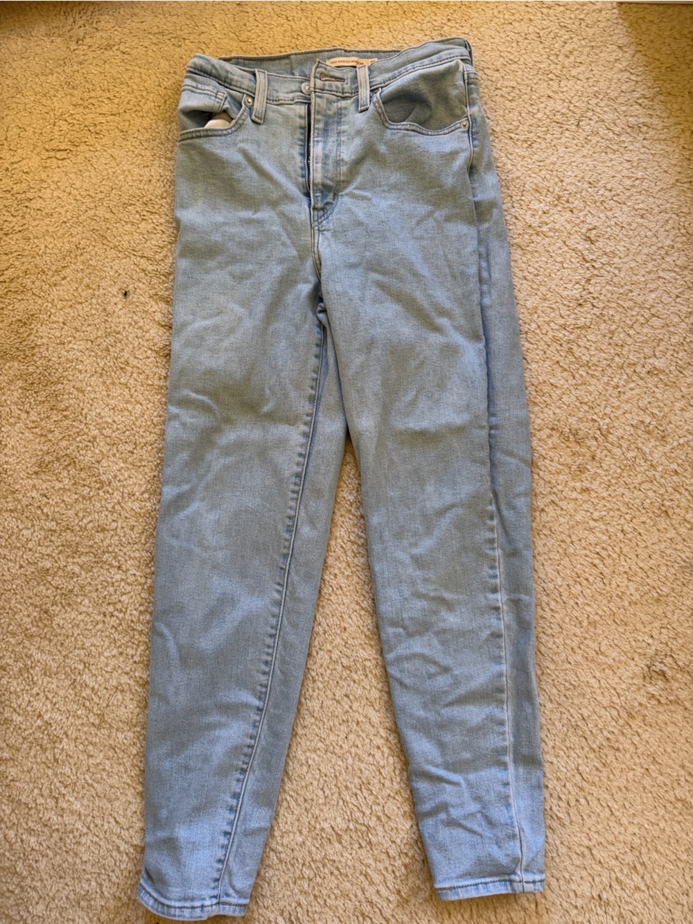 Levi's Light Blue High-Rise Skinny Jeans